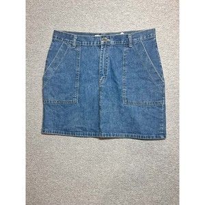 Smart Set Jeans Skirt Women 11 Mini Pencil Cut Medium Wash Blue